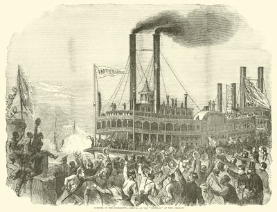 Åpning av Mississippi, ankomst av Imperial til New Orleans, juli 1863 av American School