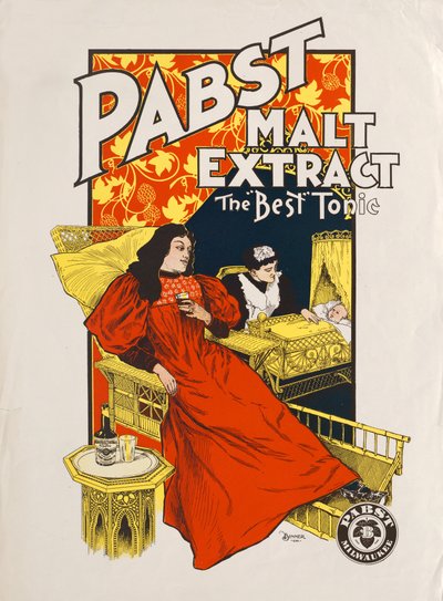 Pabst maltekstrakt, den "beste" tonic, Pabst, Milwaukee, ca. 1880-1890-tallet av American School