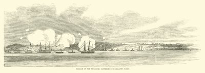 Passasje av Vicksburg-batteriene av Farraguts flåte, juni 1862 av American School