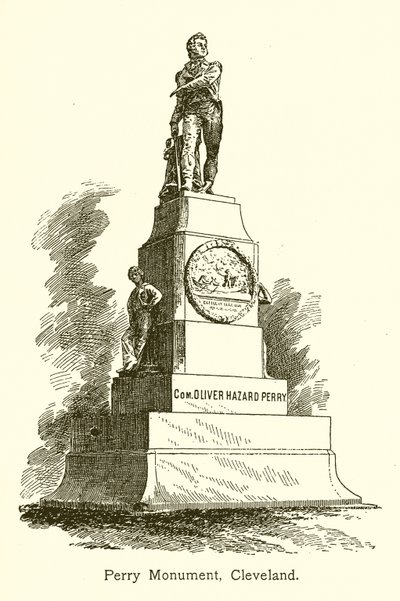 Perry Monument, Cleveland, Lake Erie av American School