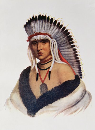 Petalesharro, en Pawnee Brave, illustrasjon fra 
