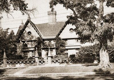 Pickering House, Salem, Massachusetts, 1915 (sepia tone dyptrykk) av American School