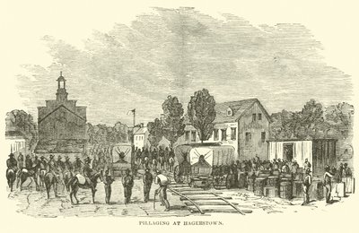 Plyndring i Hagerstown, juli 1864 av American School