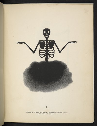 Plate 11. En skjelettfigur, fra 