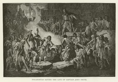 Pocahontas reddet livet til kaptein John Smith av American School