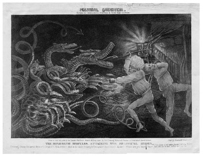 Politisk quixotisme, ca. 1833 av American School
