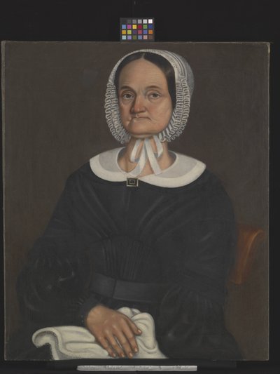 Portrett av Sally Montgomery (olje på lerret) av American School