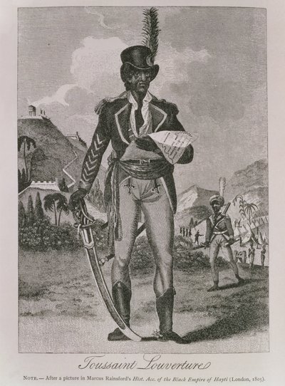 Portrett av Francois Dominique Toussaint-Louverture (ca. 1743-1803) (gravering) av American School