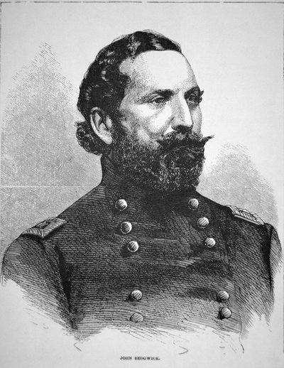 Portrett av general John Sedgwick (litho) av American School