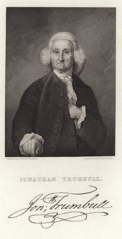 Portrett av Jonathan Trumbell av American School