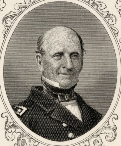 Portrett av Silas Horton Stringham (1798-1876) av American School