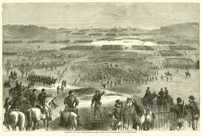 Stillingen til den konfødererte hæren da overgivelsen ble kunngjort, april 1865 av American School