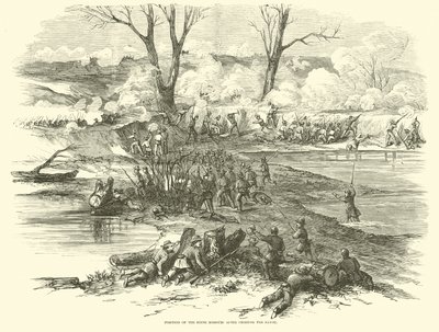Posisjonen til det sjette Missouri etter å ha krysset Bayou, desember 1862 av American School