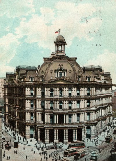 Postkontor, New York, ca. 1900-09 av American School