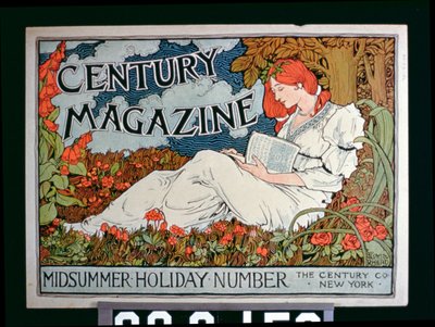 Plakatannonsering Century Magazine, Midsummer Holiday Number, New York av American School
