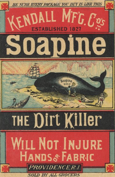 Plakatreklame Kendall Mfg. Cos Soapine, ca. 1890 av American School