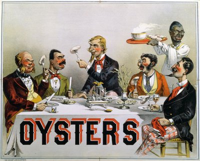 Plakat reklame østers av American School