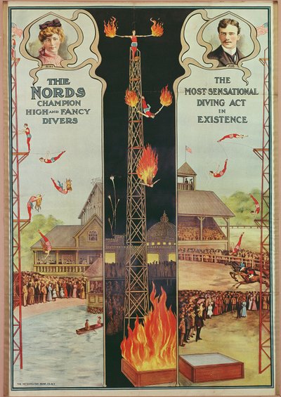 Plakatannonsering The Nords - Champion High and Fancy Divers av American School