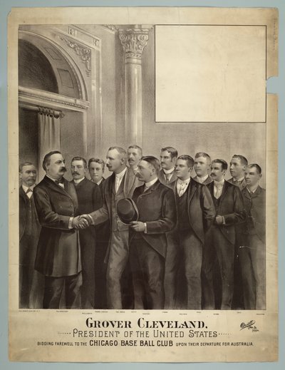 President Grover Cleveland og Chicago Base Ball Club av American School