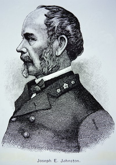 Portrett av general Joseph E. Johnston (1807–1891) (litho) av American School