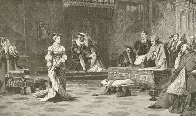 Dronning Catharine, av Aragon, nekter kirkedomstolens rett til å dømme sin sak av American School