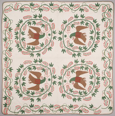 Dyne, ca. 1840-50 (applikert bomull) av American School