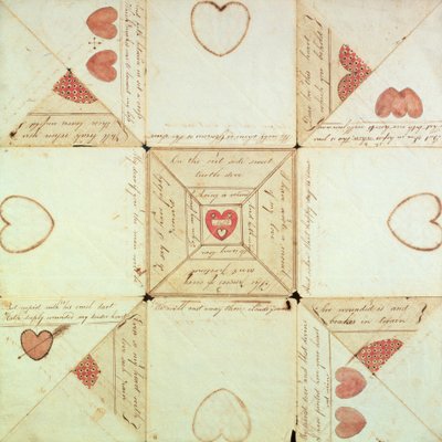 Matters Valentine, ca. 1760 av American School