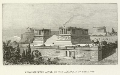 Rekonstruert alter på Akropolis i Pergamon av American School