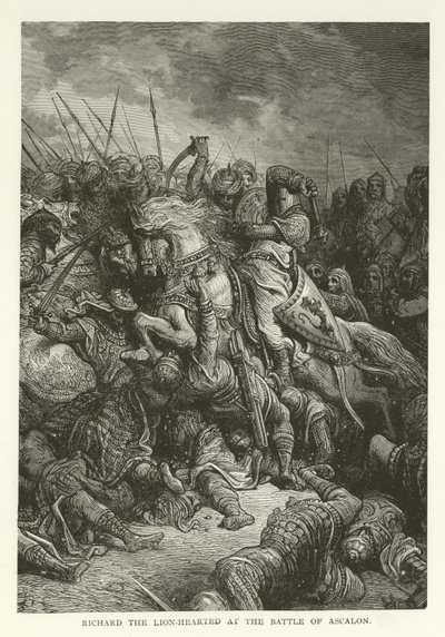 Richard the Lion-hearted i slaget ved Ascalon, 1192 av American School