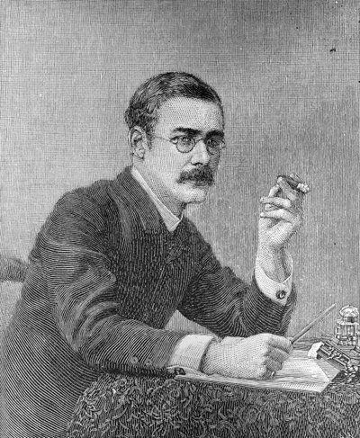 Rudyard Kipling (1865-1936) 1890 av American School