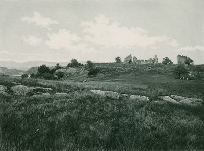 Ruinene av Fort Ticonderoga (fotogravyr) av American School