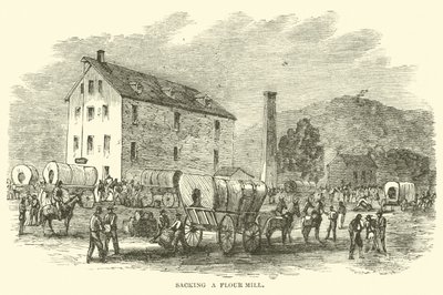 Plyndrer en melmølle, juli 1864 av American School