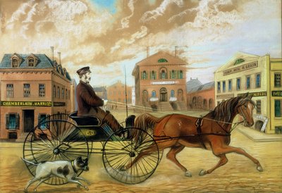 Samuel Chamberlain på markedsplassen i Salem av American School