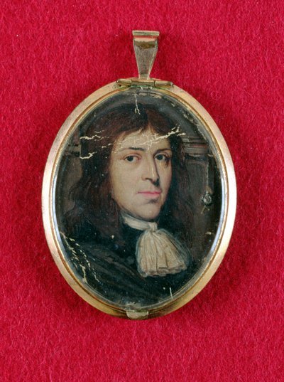Samuel Parris, ca. 1685 (olje på kort) av American School