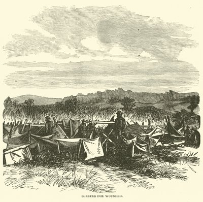 Tilfluktsrom for sårede, september 1862 av American School