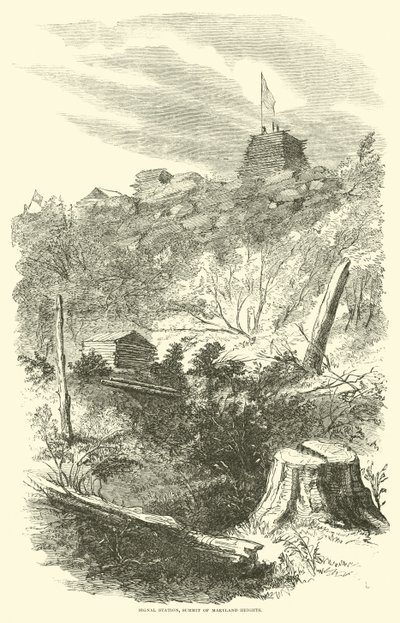 Signalstasjon, Summit of Maryland Heights, september 1862 av American School