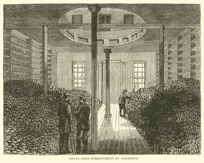 Håndvåpen overgitt av Johnston, april 1865 av American School