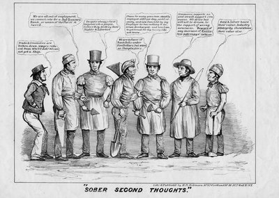 Sober second thoughts, utgitt av HR Robinson, New York, 1839, av American School
