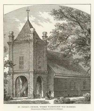 St Peters Church, hvor Washington ble gift av American School