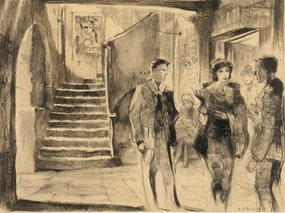 Storyboard fra "An American in Paris" av American School