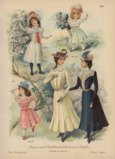 Sommermote for kvinner og jenter (chromolitho) av American School