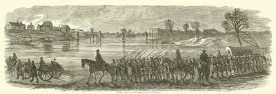 Sumners Grand Division krysser Rappahannock, desember 1862 av American School