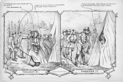 Tableaux 2nd, Tableaux 1st, utgitt av J. Mayer & Co. Lith., Boston, ca. 1865 av American School
