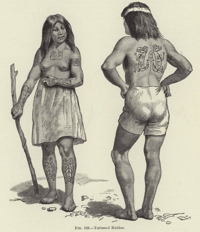 Tattooed Haidas av American School