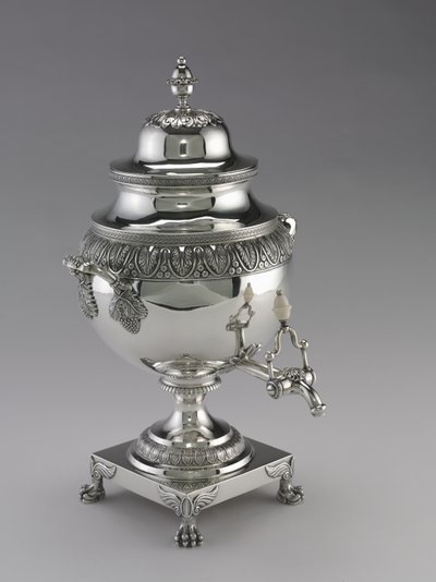 Te-urne, produsert av Harvey Lewis, 1811-25 av American School