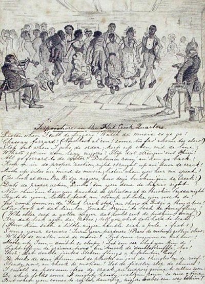 Terpsichore i The Flat Creek Quarters, Pea Ridge, ca. 1860 (blyant på papir) av American School