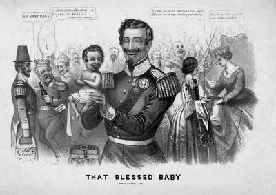 Den velsignede babyen, utgitt av John L Mage, Philadelphia, ca. 1869 av American School