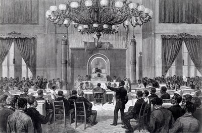 The Colored National Convention i Session, Nashville, Tennessee, 5.-7. april 1876, fra 