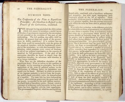 Federalisten, utgitt i 1788 (trykk) av American School
