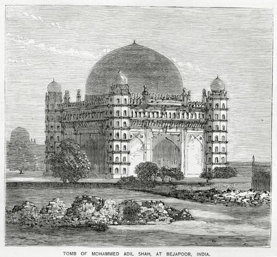 Gol Gumbaz, graven til Mohammed Adil Shah II, bygget i 1659 av American School